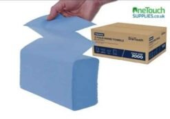 Onetouch Z-Fold Interfold Towels 1 Ply Blue 3000 Sheets