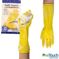 12 Pairs of Household SafeTouch Rubber Gloves in Small, Medium, Large, and Extra Large Sizes