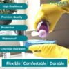 12 Pairs of Household SafeTouch Rubber Gloves in Small, Medium, Large, and Extra Large Sizes