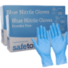 blue nitrile gloves