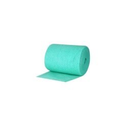 Green non-woven Jangro lightweight wipe rolls with 350 sheets per roll for HACCP compliant catering and foodservice cleaning.