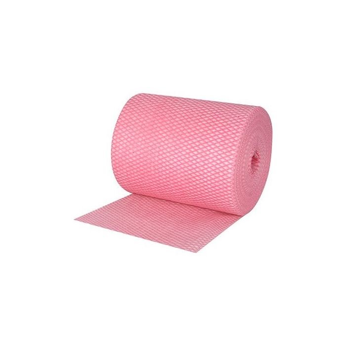 Jangro red lightweight wipe rolls 350 sheets non woven catering cleaning wipes