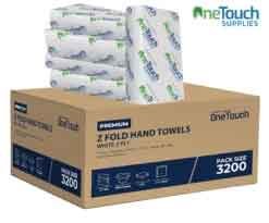 Z Fold 2-Ply Hand Towels 3200 Sheets