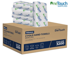 Z Fold Hand Towels - 2 Ply Paper Towels - 3200 Sheets
